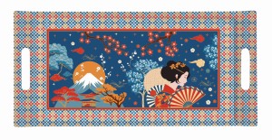 Taca z uchwytami motyw TOKYO COLL Melamina 40 x 19 cm