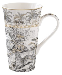Duży kubek porcelanowy 600 ml RAIN FOREST las deszczowy elegancki prezent