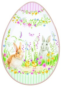 Porcelanowy półmisek talerz wielkanocny patera Wielkanocna dekoracja Święta