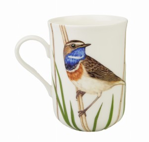 Kubek porcelanowy z motywem ,,Ptaki Polski" Podróżniczek 300ml kawa herbata