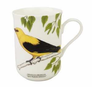 Kubek porcelanowy z motywem ,,Ptaki Polski"- Wilga 300 ml kawa herbata