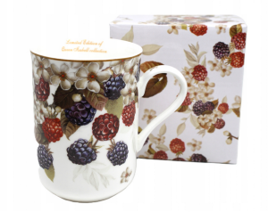 Elegancki porcelanowy kubek Queen Isabell z motywem owoców leśnych 350ml