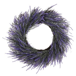 Wianek na Drzwi Kominek Lawenda ozdobny dekoracyjny całoroczny styl boho