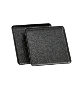 2x Patera paterka ceramiczna 17,5cm przystawki talerz wędliny czarny zestaw