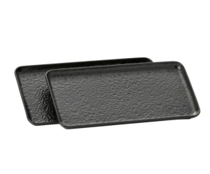2x Patera paterka ceramiczna 29 x 15,5 cm przystawki talerz wędliny czarny