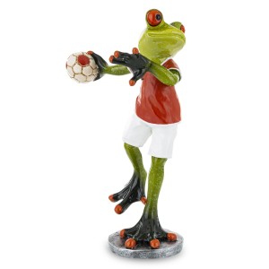 Figura żaba żabka piłka ręczna gracz zawodnik sport ozdoba śmieszna figurka