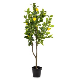 Sztuczne Drzewko Dekoracyjne Cytrusowe 116 cm Cytryna w Doniczce Roślina
