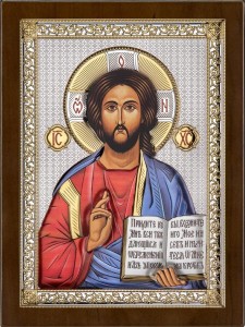 Obraz Ikona Jezus Chrystus Pantokrator 10x12 cm na prezent