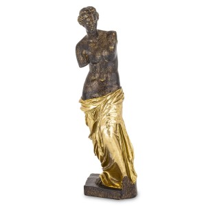 Figurka figura kobiety Venus brązowa złota dekoracja statuetka 48cm ozdoba