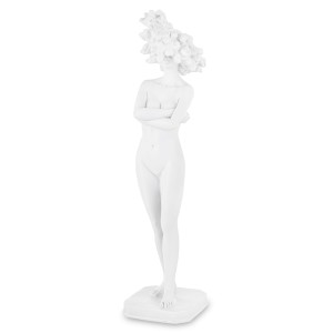 Figurka figura kobiety biała nowoczesna minimalistyczna dekoracja Bond