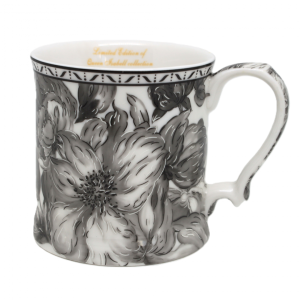 Kubek porcelanowy 360 ml kwiaty róże minimalizm porcelana kubeczek duży 