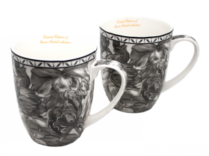 Kubek porcelanowy 400 ml kwiaty róże 2szt kpl dla dwojga kubki zestaw