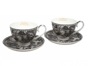 Zestaw Kpl 2 szt dla Dwojga Porcelana filiżanka filiżanki ze spodkiem 250ml