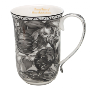 Kubek porcelanowy 400 ml kwiaty róże minimalizm porcelana kubeczek duży