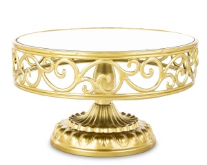 Patera taca złota metalowa szklana glamour podstawka dekoracja pałacowa
