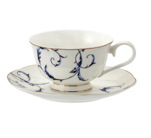 FILIŻANKA ZE SPODKIEM PORCELANA