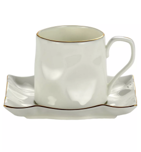 Ekskluzywna filiżanka 150 ml ze spodkiem – elegancja w porcelanowym wydaniu