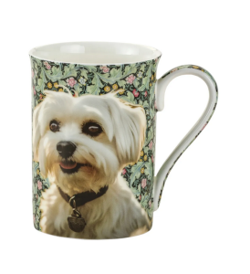 Kubek porcelanowy 350 ml pies piesek Maltańczyk Bone China Morris Dogs