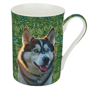 Kubek porcelanowy 350 ml pies piesek Husky Bone China Morris Dogs