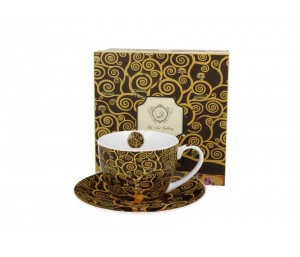 Filiżanka ze spodkiem „Tree of Life” – porcelanowa 250 ml Gustav Klimt