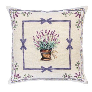 Poszewka na poduszkę 45x45 LILAC fioletowa lawendowa dekoracja