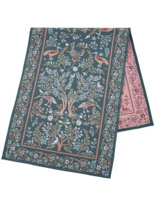 Bieżnik 45 x 140 cm ptaki kwiaty bujne wzory dekoracja na stół komodę