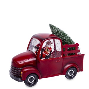 Świąteczna figurka samochód auto LED Boże Narodzenie kolorowa, choinka