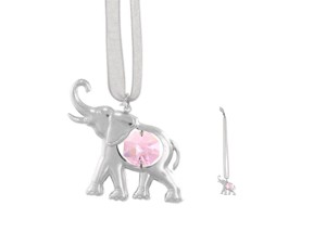 Figurka srebrna słonik słoń wiszący CrystoKraft Svarowski Crystal dekoracja