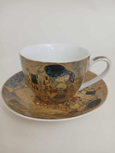 Filiżanka pocałunek ze spodkiem 250 ml Gustav Klimt praktyczny na Prezent
