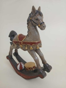 Figura figurka koń konik Kolorowy święta świąteczny boże narodzenie ozdoba