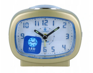 BUDZIK PERFECT CZYTELNA TARCZA ALARM PODŚWIETLENIE + bateria gratis
