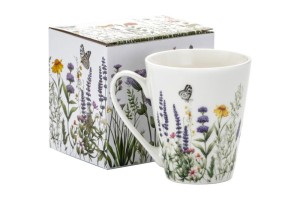 Porcelanowy Kubek 330 ml Kwiaty Łąka na co dzień Kubeczek Idealny Prezent