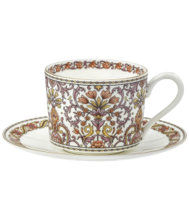Filiżanka 225 ml + spodek z porcelany bone china elegancja orientalny wzór