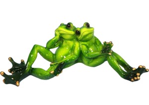 Figura żaba żaby żabka żabki zakochana rozmarzone para dekoracja