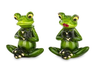 Figura żaba żaby żabka żabki 2 szt para serce ona i on dekoracja