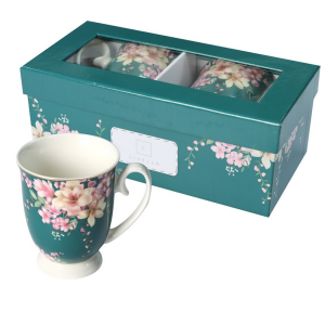 Zestaw Kubków Kpl 2 szt Kubki dla Dwojga kubek kwiaty kubeczek na prezent