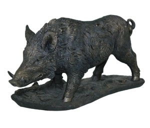 Figurka Dzika dekoracja myśliwska Dzik ozdoba do wnętrz prezent myśliwego