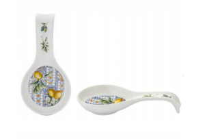 Podstawka pod łyżkę porcelanowa 25×10 cm do kuchni motyw cytryn wiosenny