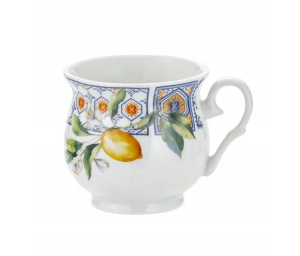 Kubek porcelanowy 475 ml do kawy herbaty duży motyw cytryn
