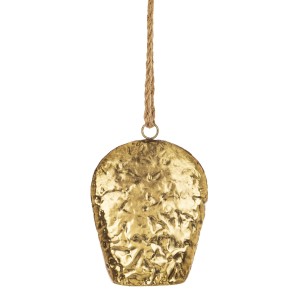 Dzwonek wiszący wietrzny ozdoba dzwoneczek metalowy złoty dekoracja