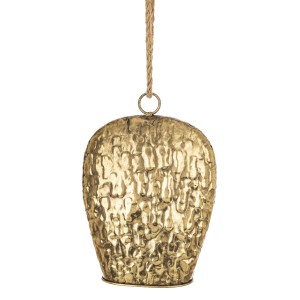 Dzwonek wiszący wietrzny ozdoba dzwoneczek metalowy złoty dekoracja