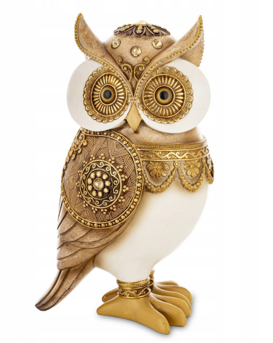 Screenshot 2026-03-05 at 15-07-16 Figurka sowa dekoracja złota biała frezowana z detalami dekoracja figura (5902663766956) • Cena Opinie • Figurki i rzeźby 18318794355 • Allegro.png