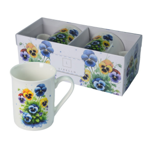 Zestaw Kubków Kpl 2 szt Kubki dla Dwojga kubek kwiaty kubeczek na prezent