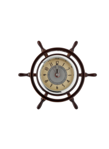 Koło sterowe z zegarkiem kierownica prezent zegar metalowy dekoracja
