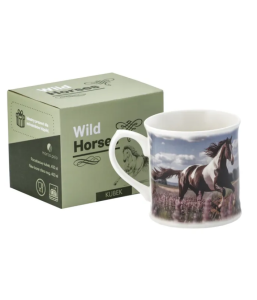 Kubek Porcelanowy 400 ml „Wild Horse” Koń Konik Kubeczek Miłośnika Koni
