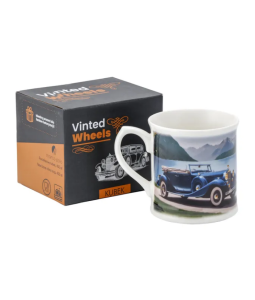 Kubek Porcelanowy 400 ml „Vinted Wheels” kubeczek samochód miłośnik auta