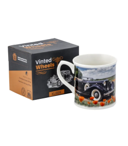 Kubek Porcelanowy 400 ml „Vinted Wheels” kubeczek samochód miłośnik auta
