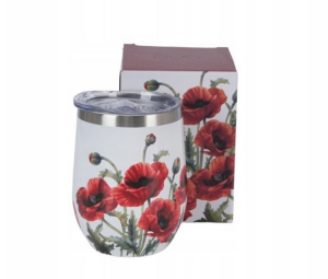 Kubek Termiczny Maki Classic Poppies 330 ml – Stal nierdzewna, Kwiaty maku