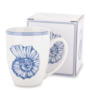 Kubek Porcelanowy muszla 350 ml marynarski marynistyczny wakacyjny morski