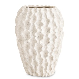 Wazon ceramiczny biały niregularny unikatowy inspirowany naturą osłonka